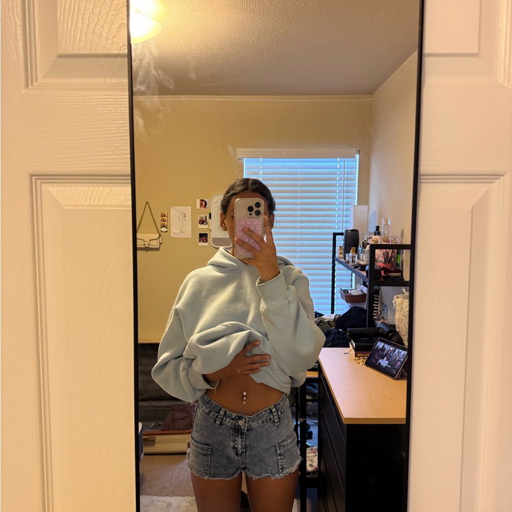 SHEIN Light Blue Jean Shorts